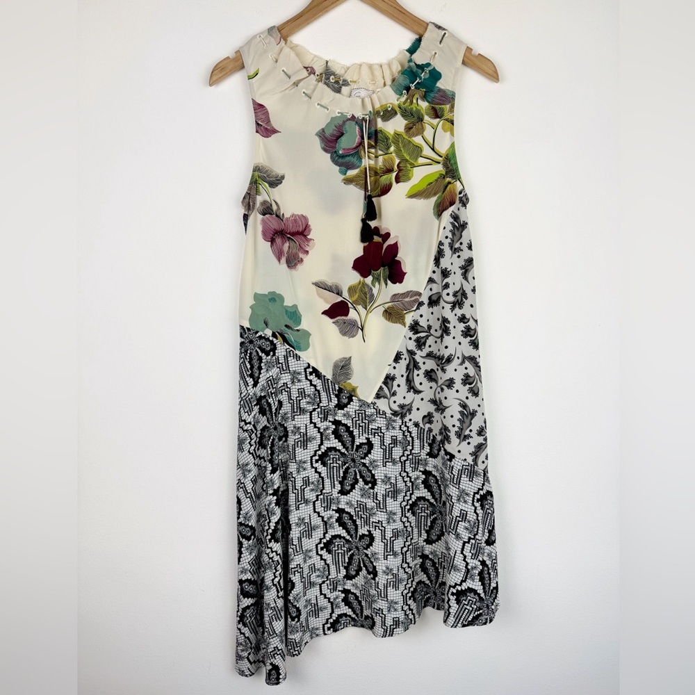 Anthropologie Postmark Arcadie Asymmetrical Silk Dress